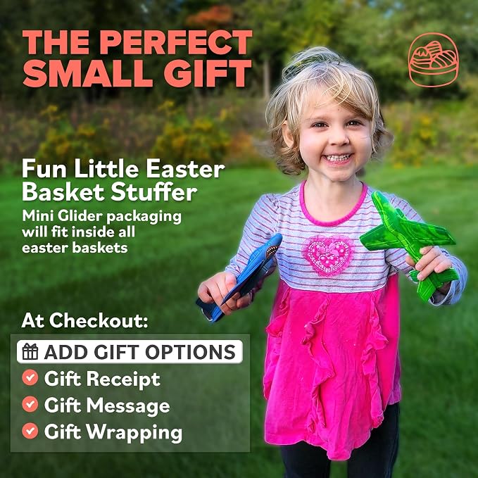 Foam Airplane for Kids - Best Girls Toys Ages 4 & Up - Engaging Toy for 3 4 5 6 7 Year Old Girl Birthday Gifts - for Girls All Ages - Fun Sports Toy & Party Favors & Outdoor Toys for Kids Ages 4-8+