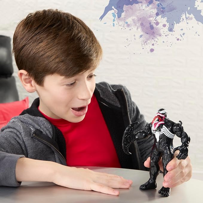 SPIDER-MAN Marvel Venom Action FX, 6-Inch (15.2 CM) Electronic Action Figure with Sound Effects, Super Hero Toys for Kids, Ages 4+