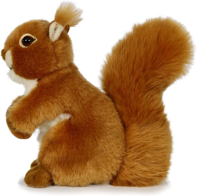 Ice King Bear Reaistic Red Squirrel Stuffed Animal Plush Toy (with Nut)