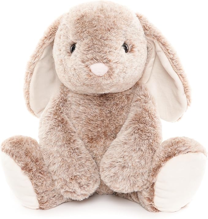 WEIGEDU Bunny Rabbit Stuffed Animals Plush Toys | Floppy Ears, 17.7 inches, Fluffy, Brown, Super Soft for Kids Girls Boys Baby Toddlers, Birthday Bedtime Easter Gift