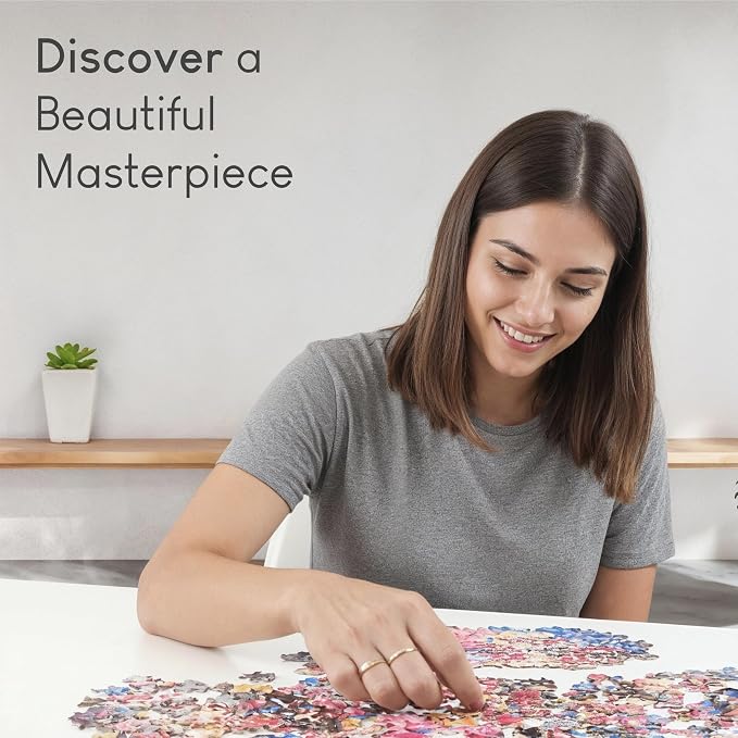 No Image Puzzle 1000 Irregular Pieces Extreme Difficult Jigsaw Challenge Adults Hardest Puzzle No Guide Ultimate Brain Teaser Extreme Level Chromatic Women Mystery Unique Gift
