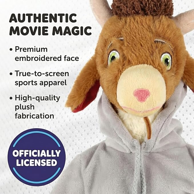 Jay Franco Space Jam Goat 22 Inch Plush Stuffed Animal Pillow Buddy - Super Soft Microfiber, Machine Washable, Embroidered Details, Cozy Kids Gift for Space Jam Fans (Officially Licensed)
