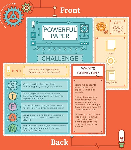 Carson Dellosa Stem Challenges, Seasonal, Physical, Life, Earth and Space Science Kits for Kids Ages 7-10, Educational Games and Experiments for 2nd Grade and Up