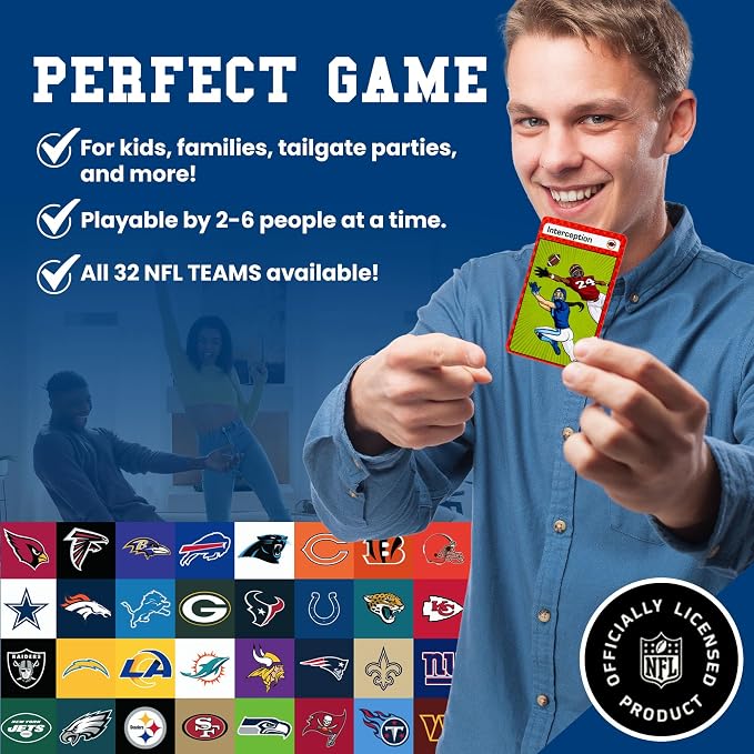 Blitz Champz Tampa Bay Buccaneers – Official NFL Playing Cards & Buccaneers Gifts for Men & Women, Fun Travel Card Games for Adults & Kids Ages 7+, Ideal Camping Games for Friends & Family Game Night
