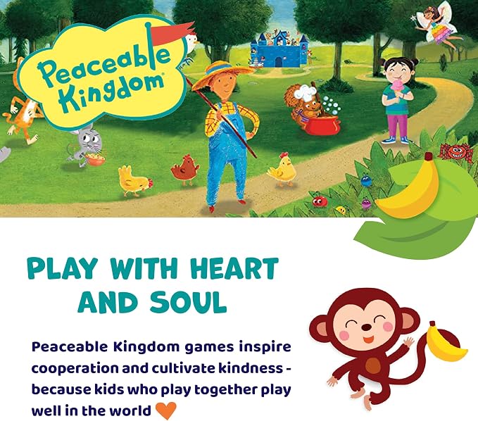 Peaceable Kingdom Monkey Around First Game for Toddlers Interactive play with Parent Ages 2+