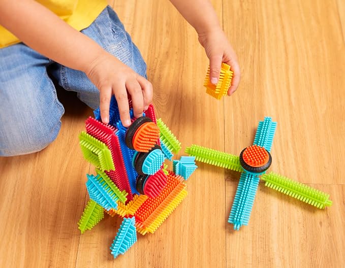Battat – Bristle Blocks – STEM Interlocking Building Blocks – 36 Pieces Playset – Developmental Toys for Toddlers & Kid – Basic Builder Box – 2+ Years