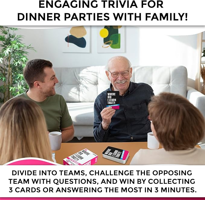 QUOKKA Trivia Card Games for Adults with 500 Questions – Science Board Games for Adults, Teens and Families – Trivia Cards with Answers – Fun Party Game for Family Game Night