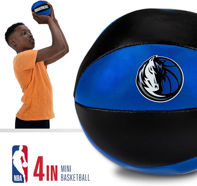 Franklin Sports NBA Toy Basketballs - 2 Pack of Kids Soft Mini Basketballs for Over The Door + Indoor Hoops - NBA Fan Shop