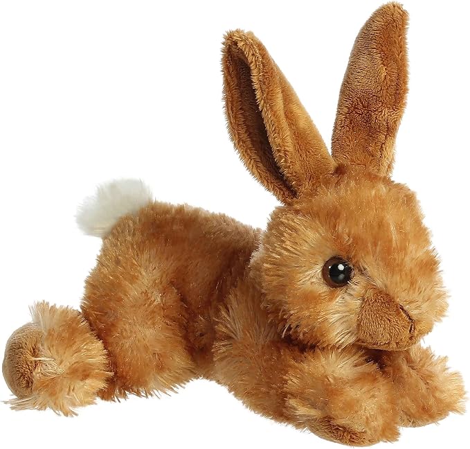 Aurora® Adorable Mini Flopsie™ Bitty Bunny™ Stuffed Animal - Playful Ease - Timeless Companions - Brown 8 Inches (Pack of 2)