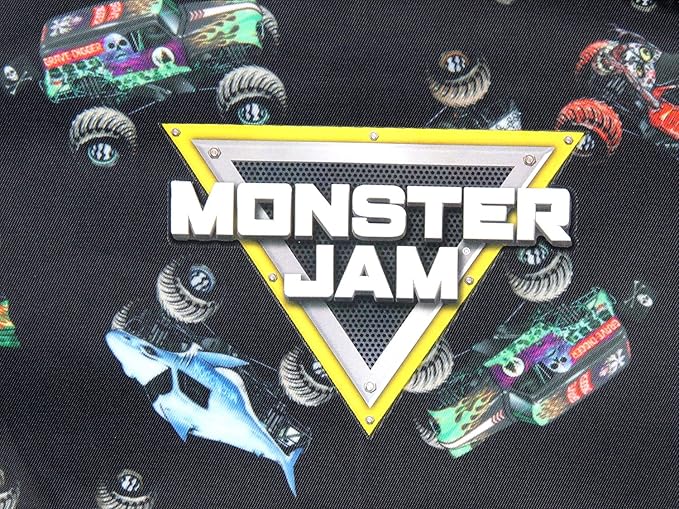 INTIMO Monster Jam Trucks Dragon Zombie Grave Digger Megalodon All Over Print Backpack 16"