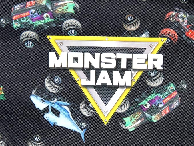INTIMO Monster Jam Trucks Dragon Zombie Grave Digger Megalodon All Over Print Backpack (Pack of 2)