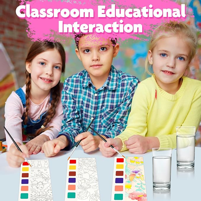 Water Coloring Book,Paint with Water Books for Kids Ages 3-5,Watercolor Painting Book for Toddlers 4-6,Creative Arts and Crafts & Airplane Travel Essentials for Boys Girls