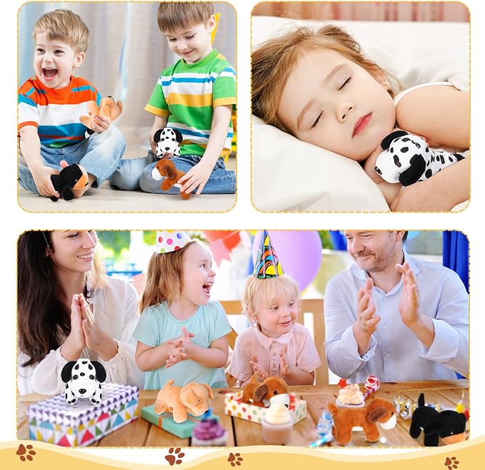 Sosation 20 Pcs Mini Stuffed Animal Dog Bulk Adopt a Puppy Favors Soft Puppy Gift Party for Kids Vet Tech Birthday Party Charity Donation Classroom Goodie Stuffer (Lively Style,Vivid Color)