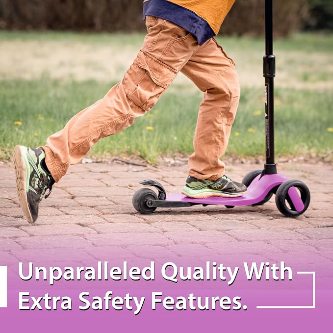 New-Bounce Scooters for Toddlers - 3 Wheel Scooter for Kids with Adjustable Handlebar - The GoScoot MAX is Perfect for Children and Toddlers, Girls and Boys Ages 3-10