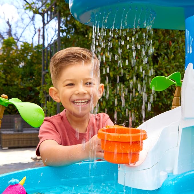 Little Tikes Waterfall Island Water Table (Amazon Exclusive) Activity Playset with Accessories, Outdoor, for Boys and Girls Ages 2-5 Years