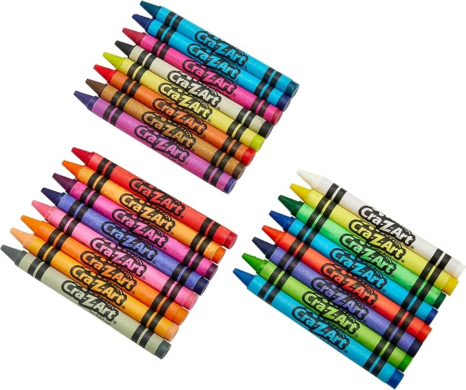 Cra-Z-Art Washable Crayons, 24 Count, for Kids Back to School Supply List Essential