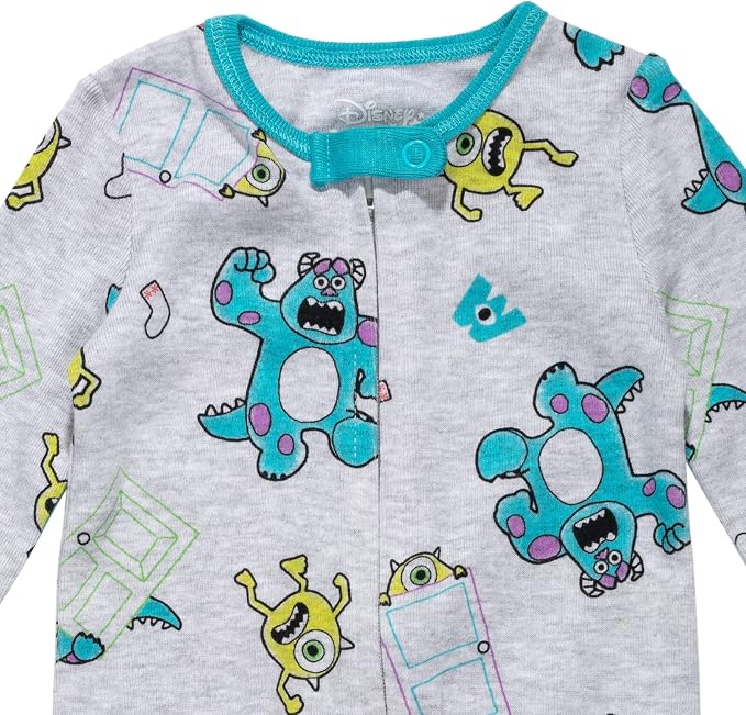Disney Baby Boys' 2-Pack Footed One-Piece Sleep N' Play Newborn to Infant