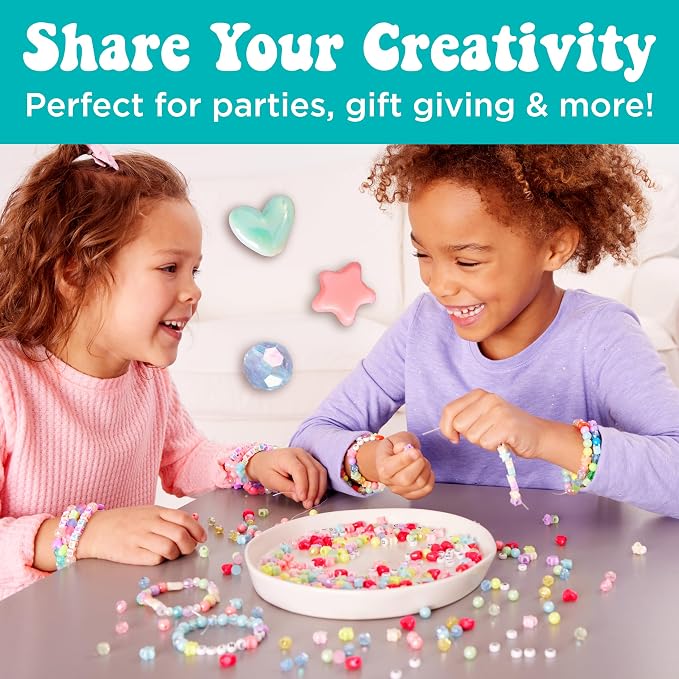 Creativity for Kids Unicorn Bead Jewelry Jar - Create 40+ DIY Friendship and Unicorn Bracelets for Girls | Gifts for Mom | Spring Crafts | Arts and Crafts for Kids | Unicorn Gifts for Girls (Ages 6+)