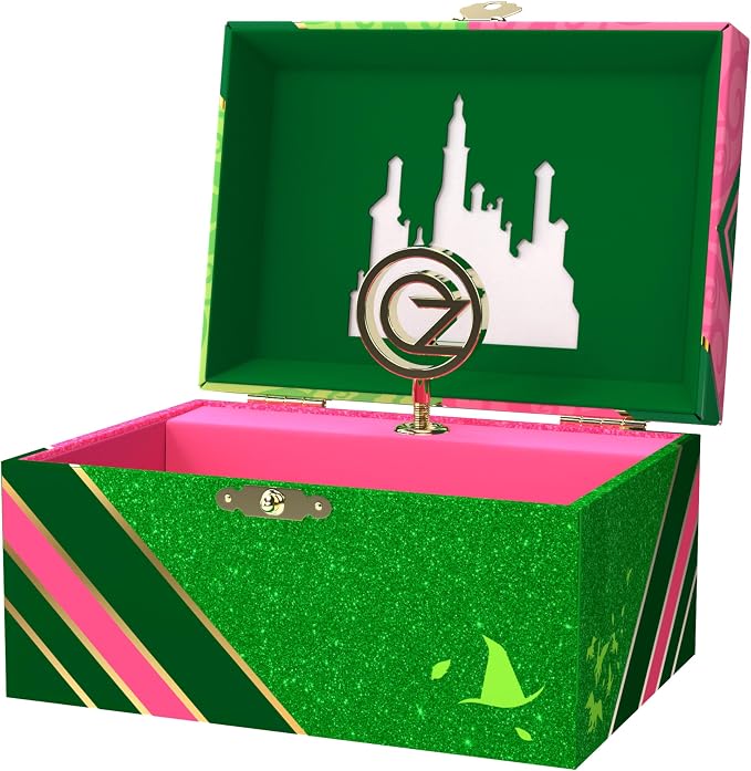 Wicked Jewelry Box for Girls - Musical Jewelry Box with Spinning Figurine, Wicked Toys for Kids Ages 3-5