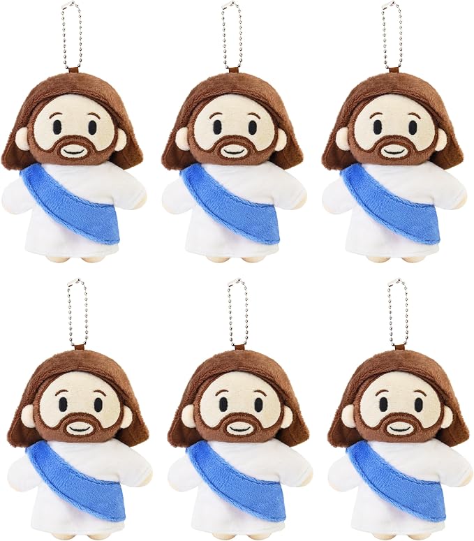 Jesus Plush Doll – Soft Religious Stuffed Animal for Kids – Christian Savior Toy for Easter, Baptism, First Communion, and Sunday School Gifts 12"