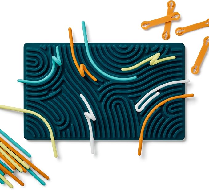 Pushpeel XL Sensory Activity Board – Expandable Silicone Fidget Toy for Stress, Anxiety, ADHD & Autism – Modular, Silent, No Mess - Spruce