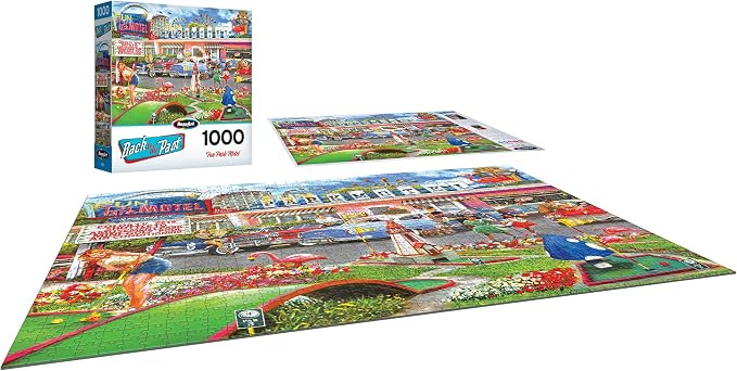 RoseArt - Back to The Past - Fun Park Motel - 1000 Piece Jigsaw Puzzle for Adults