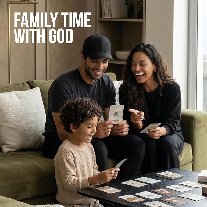Christian Bible Devotional Card Deck for Kids | 52 Scripture Cards + Parent Guide | Faith Building Gift for Children Ages 4–12 | Kingdom Kids Deck