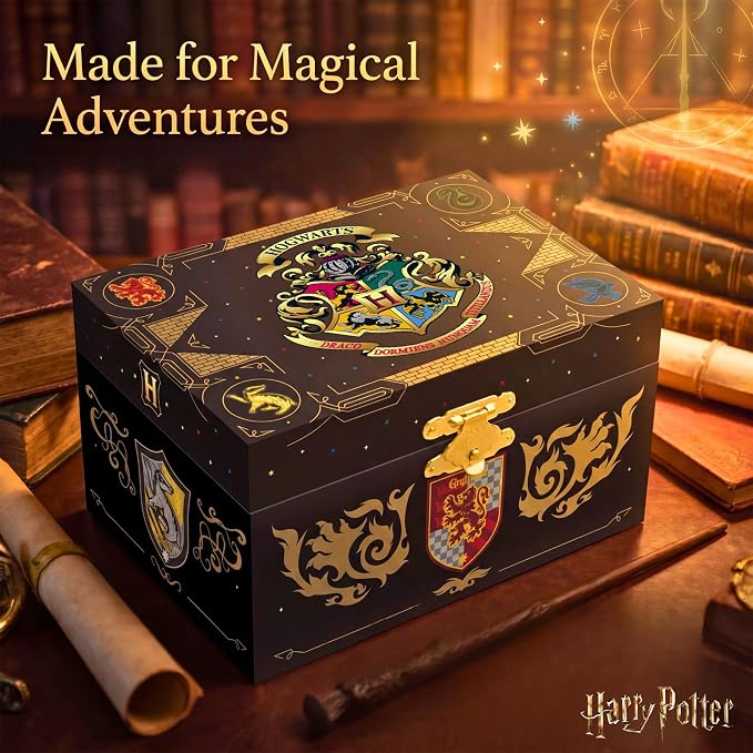 Harry Potter Jewelry Box for Girls Musical Jewelry Box with Spinning Figurine, Harry Potter Toys for Kids Ages 3-7