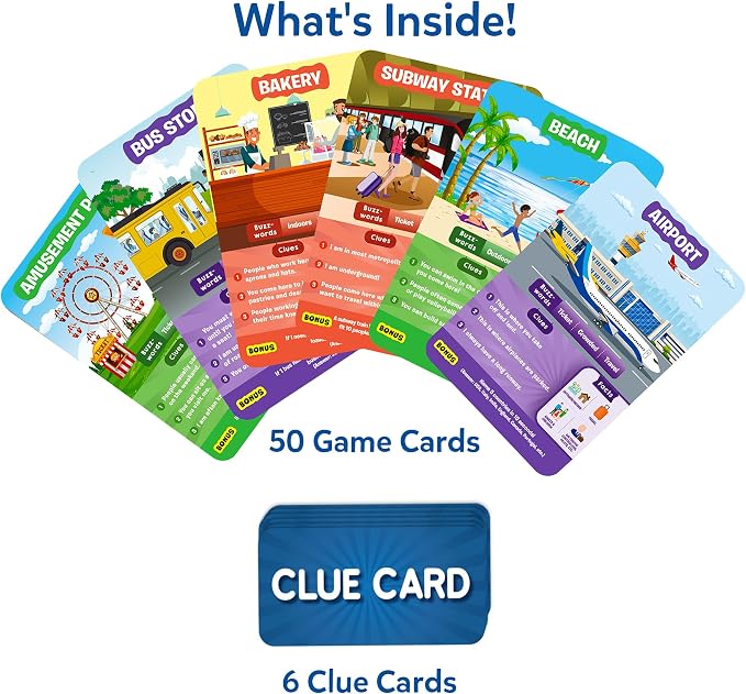 Skillmatics Guess in 10 Around Town, Perfect for Boys, Girls, Kids, and Families Who Love Card Games, Board Games, Travel Friendly, Gifts for Ages 6, 7, 8, 9 & Up