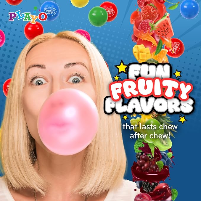 Playo 10.5" Gumball Machine for Kids, Spiral Style Candy Dispenser for Gifts, Parties or Events - Bubblegum Machine w/Gumb Balls Included (Red)