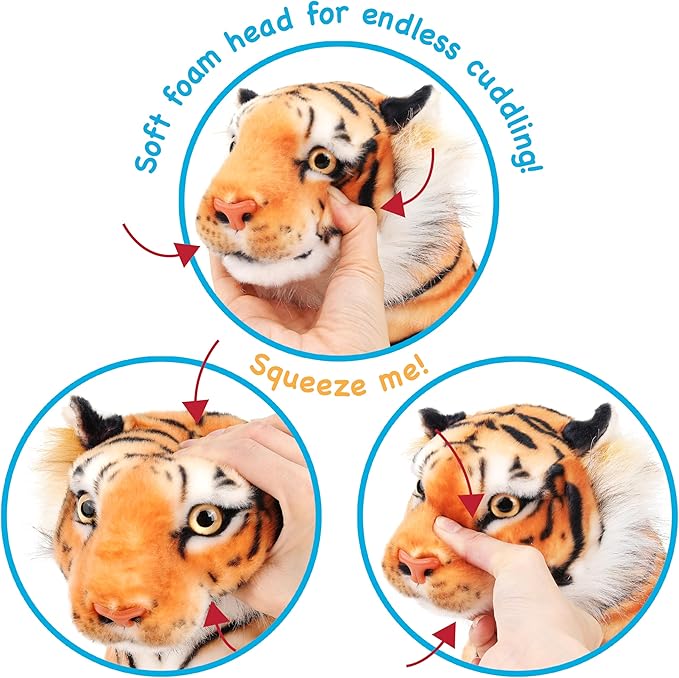 TigerHart Arrow The Tiger - Squeeze Me! - 17 Inch Stuffed Animal Plush