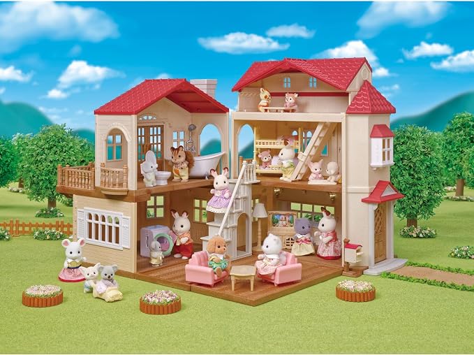 Calico Critters - Red Roof Home - Country Home - 2026 Gift Set Edition Dollhouse – Kids Pretend Play House, Miniature Home Playset with Furniture & Accessories, Ages 3+