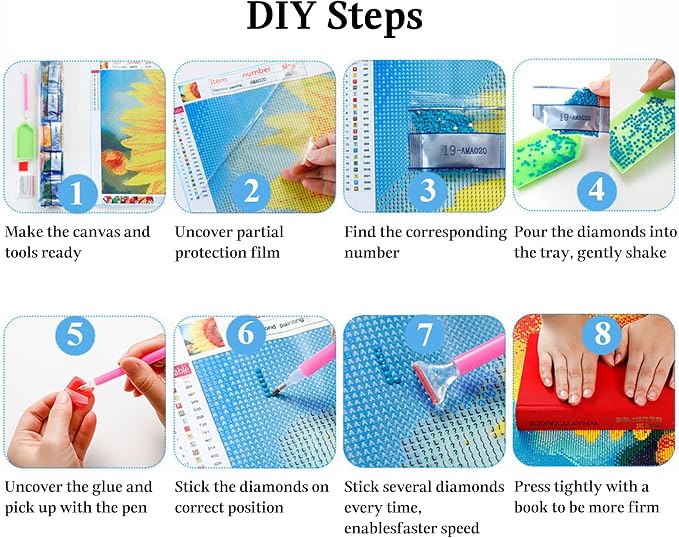 JAKI Diamond Art Painting Kits for Adults-Dog Diamond Painting Kits,Square Full Drill Diamond Art for Home Wall Decor(12x16inch)