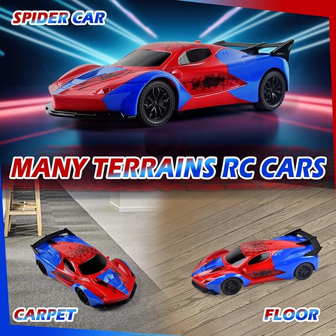 Tuko Remote Control Car Toys, RC Toys for 3+ Years Old Boy and Girl Gift (Spider)