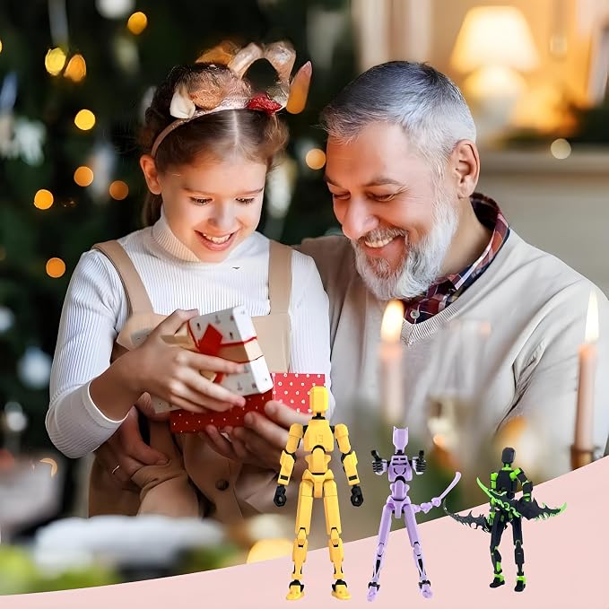 SENROELECTRONAGE T13 Action Figure Assembly Completed, Upgraded 3D Printed T13 Action Figure, The Dummy 13 is Very Suitable for Office Desks and Birthday Cake Decorations