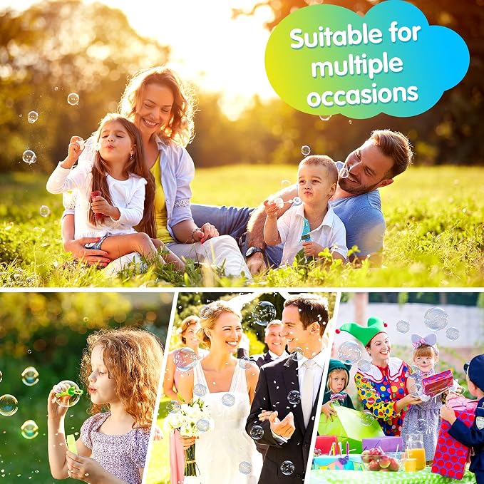 Bubble Solution Refill - 70 OZ Premium Bubbles Refill for Bubble Machine, Wand, Gun, Blower at Easter, Valentine Bubbles Party Favors - Toy Bubbles for Kids Toddlers Boys Girls