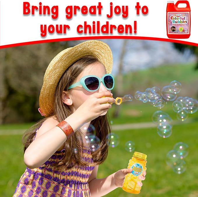 Lulu Home 2 Packs Bubble Concentrated Solution, 2 L/ 67.6 OZ Bubble Refill Solution for Kids Bubble Machine, Giant Bubble Wand, Bubble Blower, Halloween/Birthday Party Favors - Up to 5 Gallons