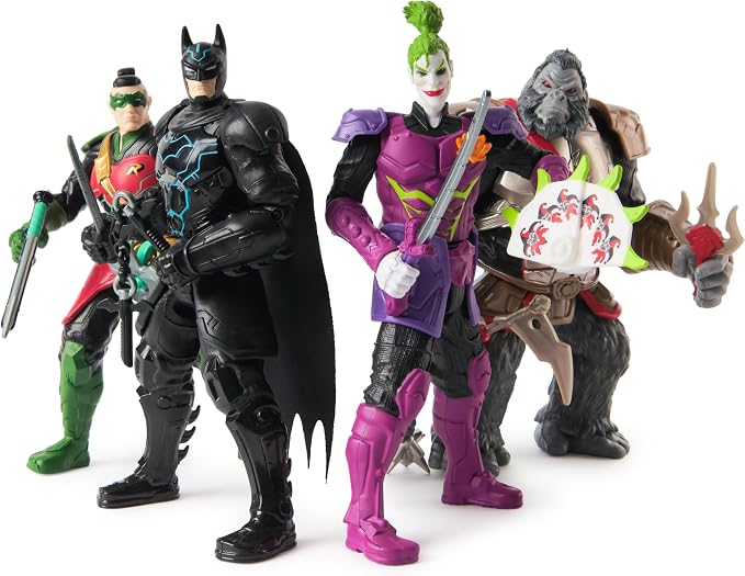 DC Comics, Batman™ Battle Clash 6” Ninja Strike Robin Action Figure with 2 Ninja Accessories, Super Hero Kids Toys for Boys and Girls Ages 3 & Up