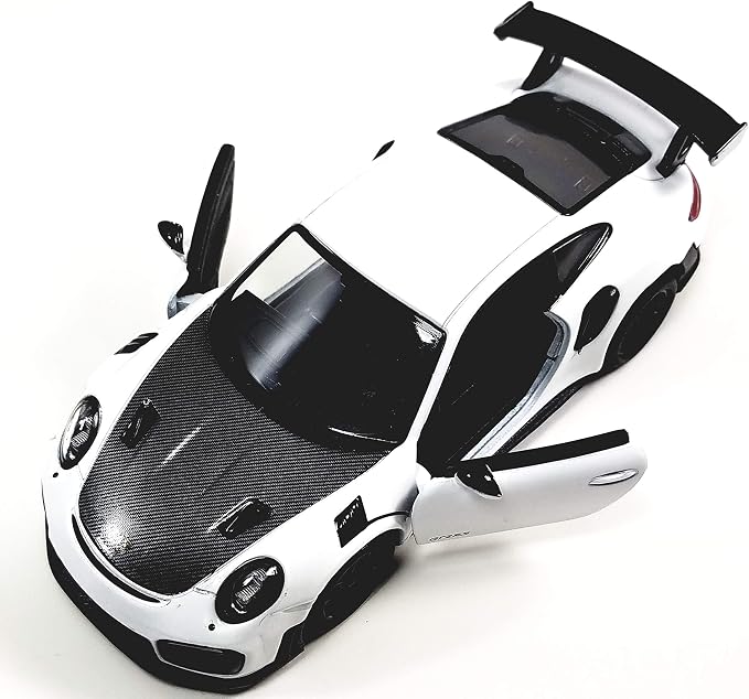 KiNSMART - 2010 Porsche 911 GT2 RS 1:36 Scale 5" Die Cast Metal Model Toy Sports Car Toy (White)