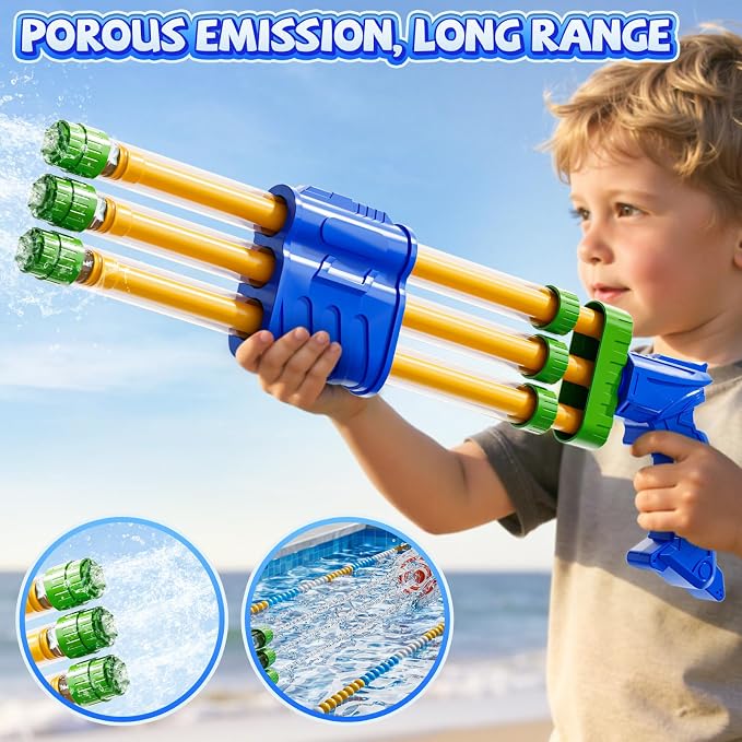 4 Pack Water Guns for Kids Adults, Summer Outdoor Water Toys Swimming Pool Game, Beach Water Game Fighting Play Pool Toys for Boys Girls Kids Ages 4-8, 8-12