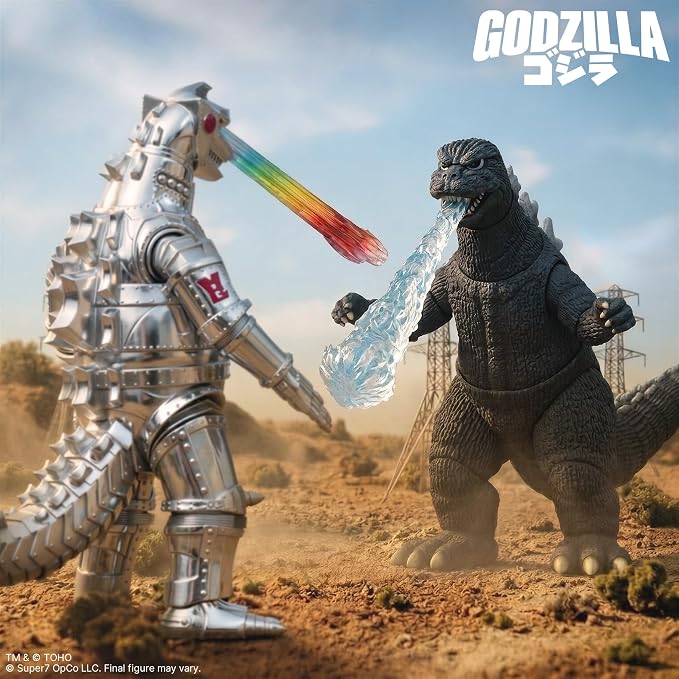 Super7 ULTIMATES! Godzilla '74-8" Toho Godzilla Action Figure with Accessories - Classic Movie Collectibles and Retro Toys