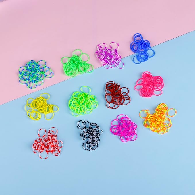 JIYAKO 2500+ Rubber Band Bracelet Kit, Loom Bracelet Making Kit for Kids, Rubber Bands Refill Loom Set, Loom Bands Kit,Friendship Bracelet Birthday Gift Kits