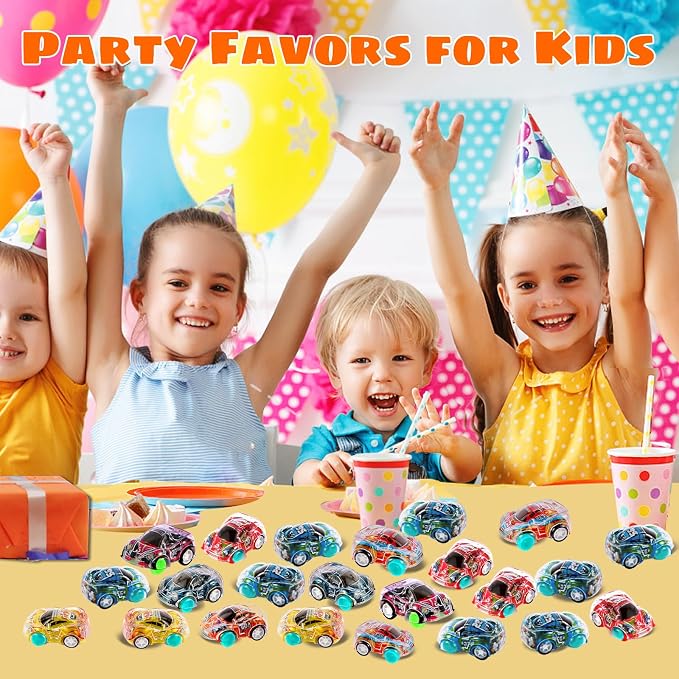 50 Pcs Mini Pull Back Cars, Mini Toy Cars Pull Back Race Cars for Kids Toddlers, Treasure Box Toys for Classroom Prizes, Pinata Stuffers, Birthday Gifts Goodie Bags Stuffers for Kids