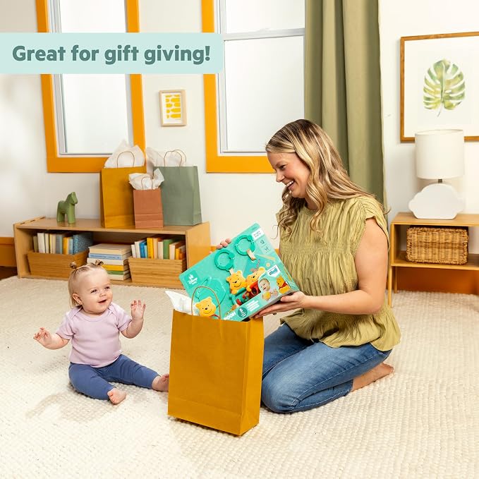Bright Starts Disney Baby Winnie the Pooh Silly Ole Bundle Gift Set, 5-Piece Sensory Toy Set with Rattle, Teether, Oball & Flash Cards, Developmental Baby Toys 0–12 Months, Newborn Gift