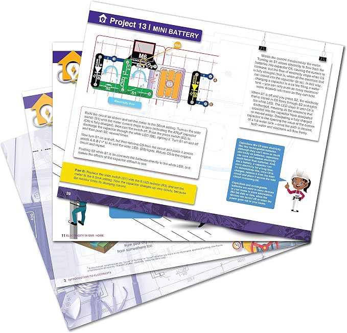 Snap Circuits Elenco My Home Electronics Building Kit for Kids Ages 8 and Up
