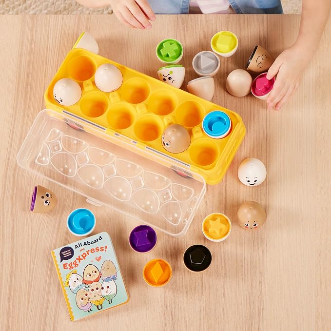 – Matching Egg Toys for Toddlers – Color & Letter Recognition Sorting Game – Early Learning Educational Toys for 18+ Months – Fun & Engaging Playtime