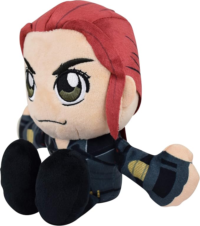 Bleacher Creatures Marvel Black Widow 8" Kuricha Sitting Plush- Soft Chibi Inspired Toy