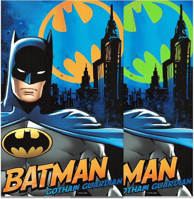 Batman Coloring Set with Glow in the Dark Posters, Stickers - Batman Activity Book Bundle for Boys 2 Coloring Books | Superhero Coloring for Kids