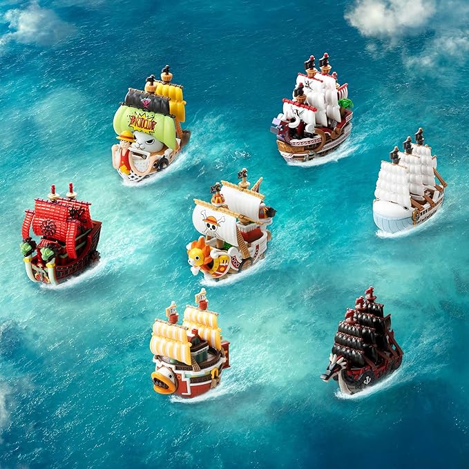 POP MART One Piece - The Grand Line Series Vehicles Blind Box Figures, Collectible Toys Home Decorations, Holiday Birthday Gifts for Boys, Anime Fans, Single Box