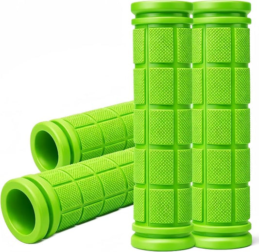 CHUNZEXI 4 PCS Bike Handlebar Grips, Rubber Bicycle Bar Grips Replacement, Non-Slip Handle Grips for Kids Bikes, Scooters, BMX, Mountain & Cruiser Bikes